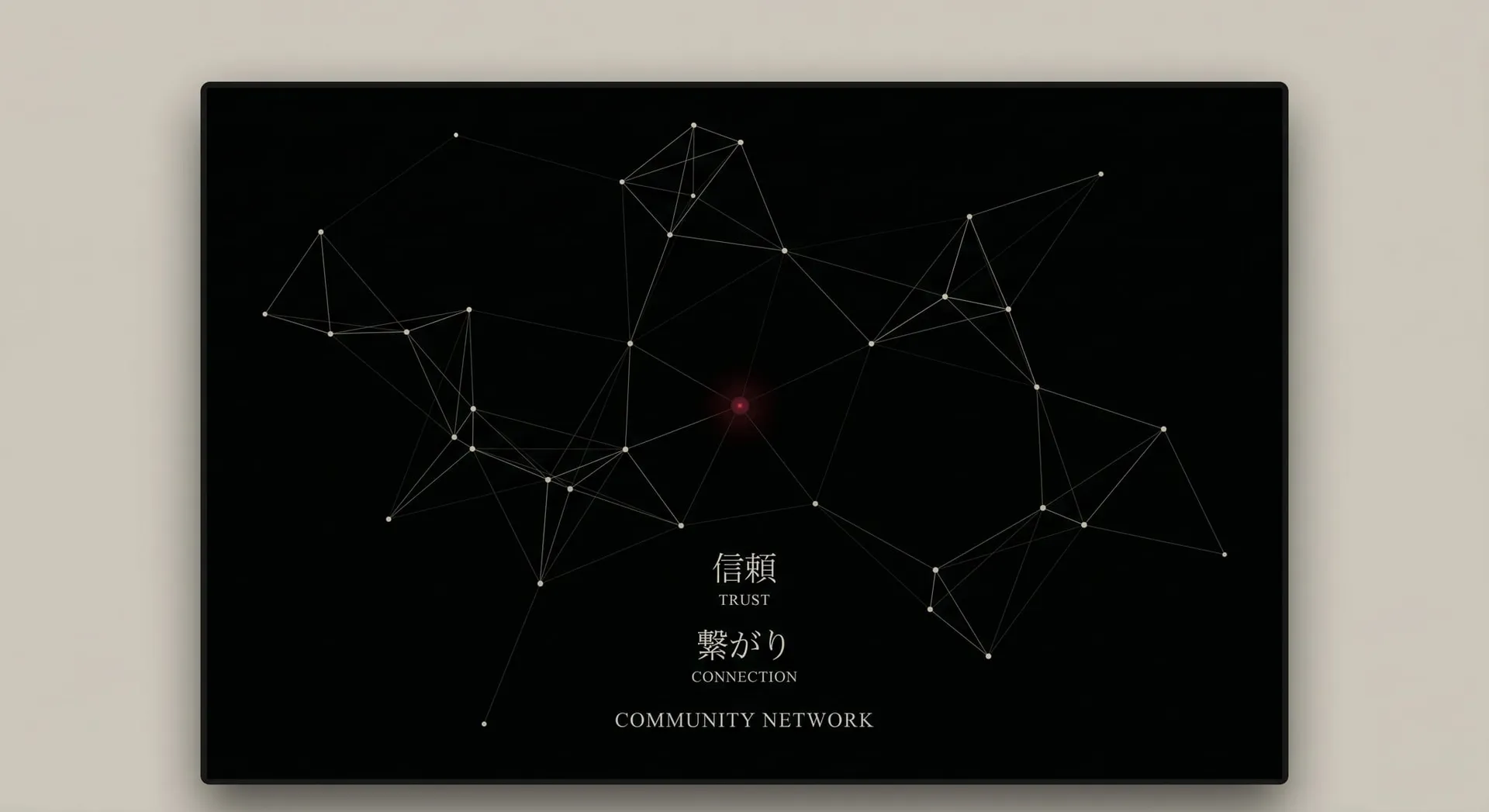信頼 · 繋がり — Community Network